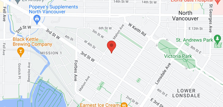 map of 4 266 W 4TH STREET
